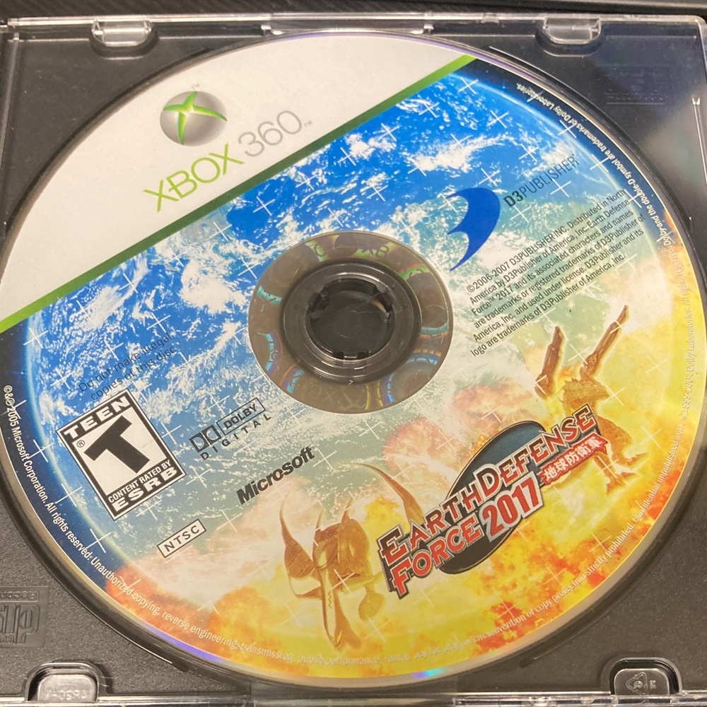 Earth Defence Force 2017 Microsoft Xbox 360 Game - disc only
